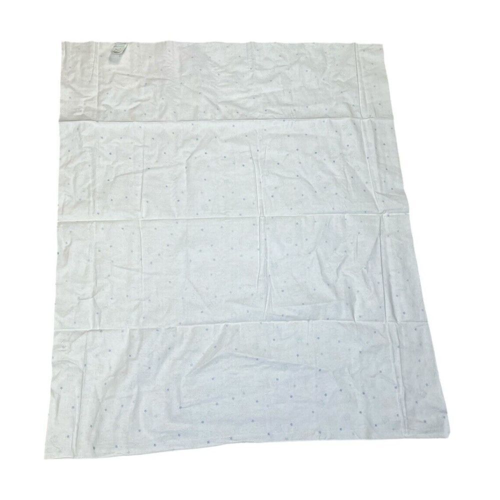 Vintage Circo Baby Receiving Blanket Moon Stars Faces Flannel 38"x33" Cotton USA - Picture 3 of 9